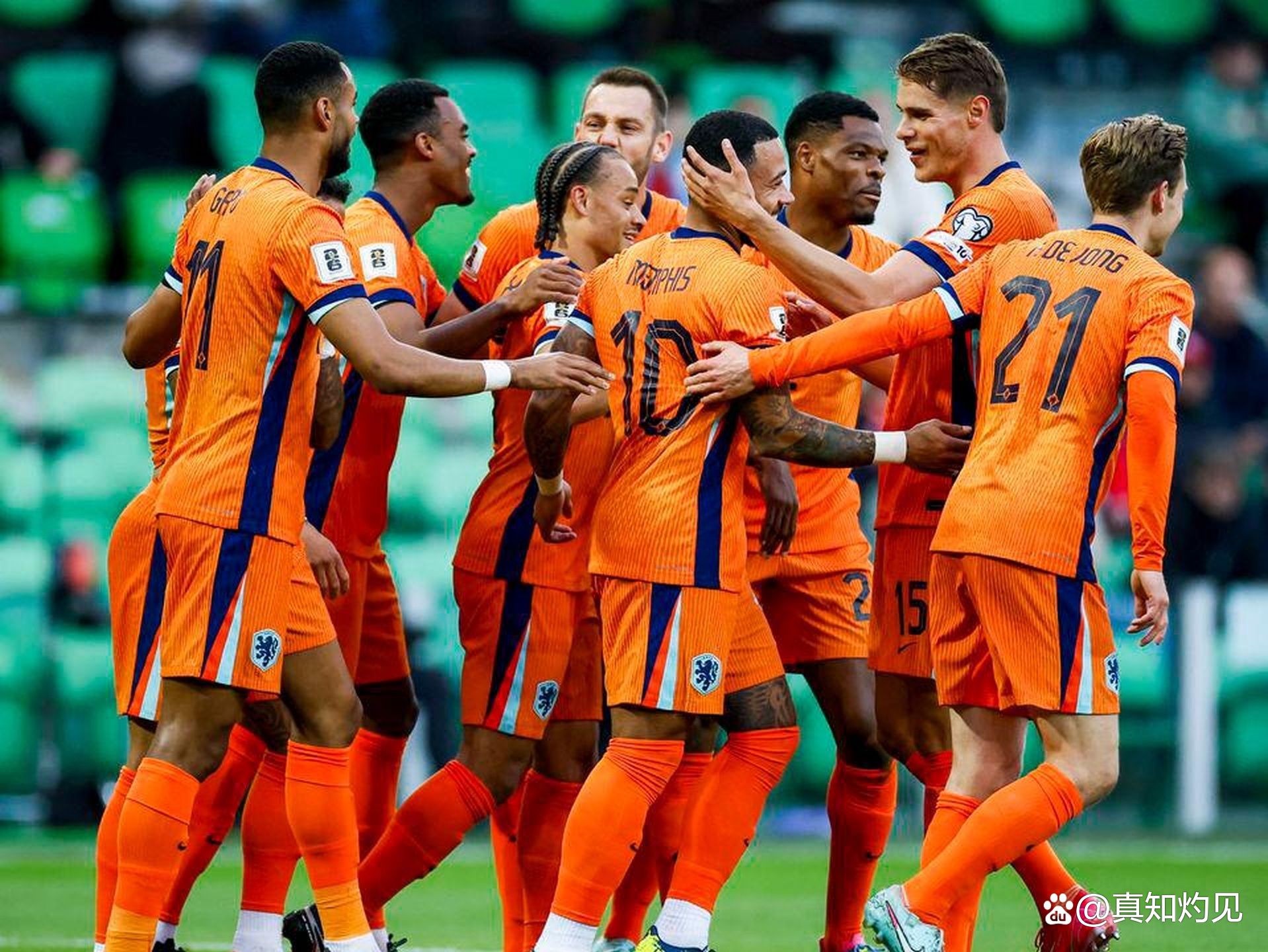 关于荷兰队夺得比赛胜利，晋级下一轮的信息